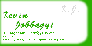 kevin jobbagyi business card